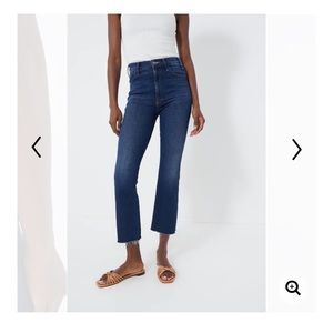 Mother denim the hustler ankle fray